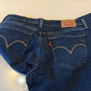 Levi's Women's Dark Blue Denim Jeans